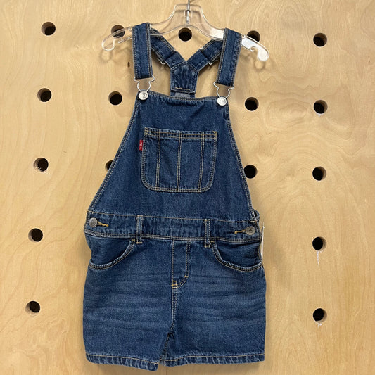Denim Overall Shorts
