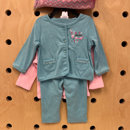 Pink & Blue 5pc Outfit NEW!
