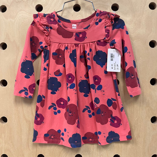Coral Flower Dress