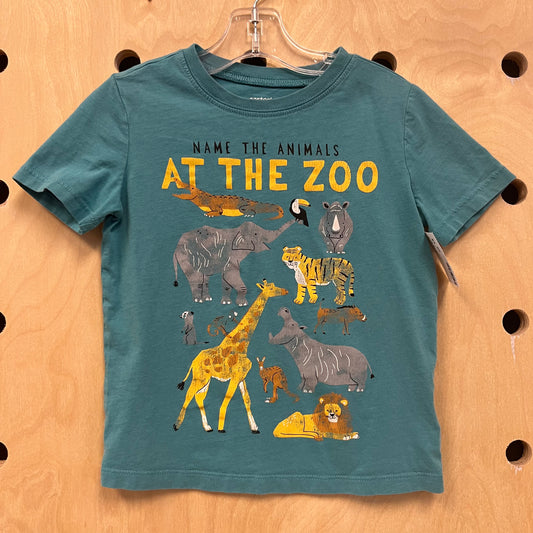 At The Zoo Blue Tee