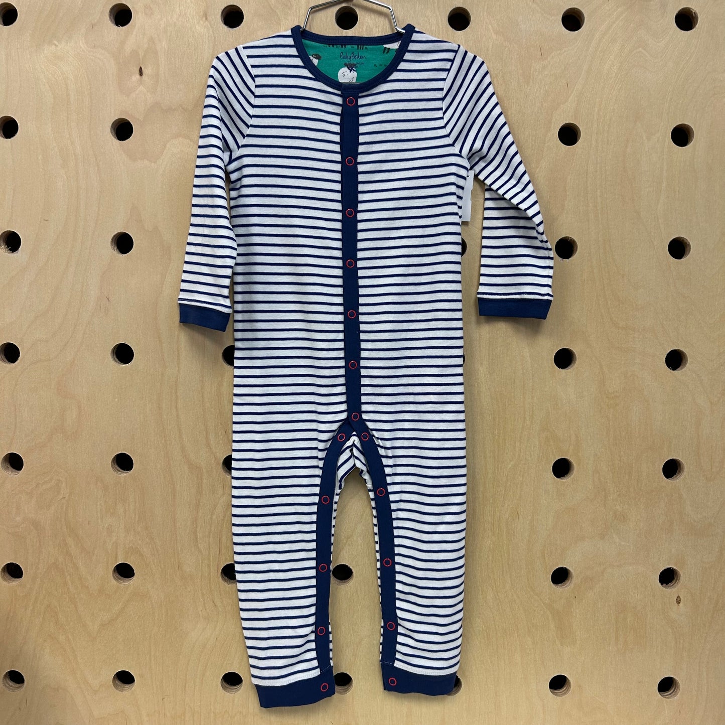 Blue Striped Romper