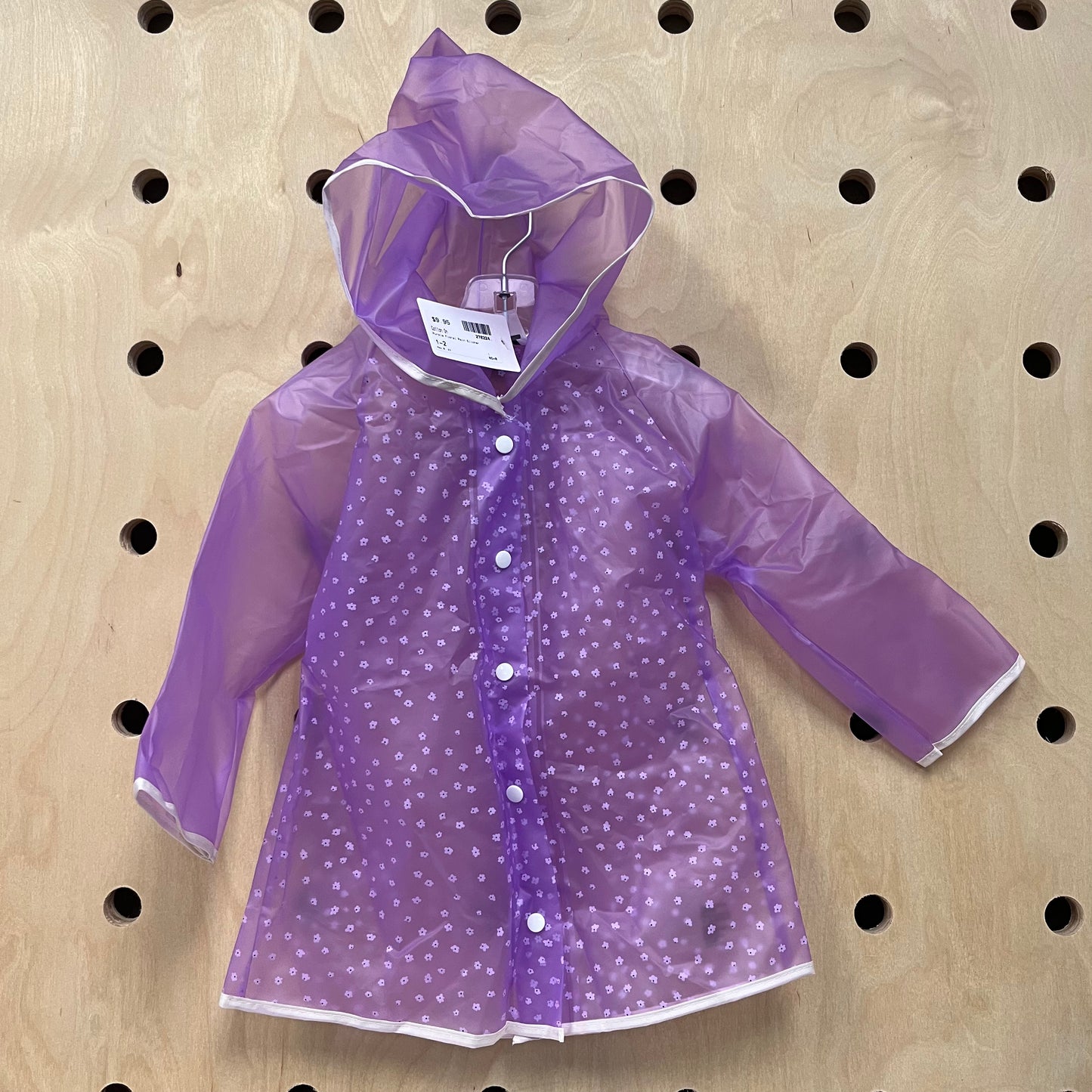 Purple Floral Rain Slicker