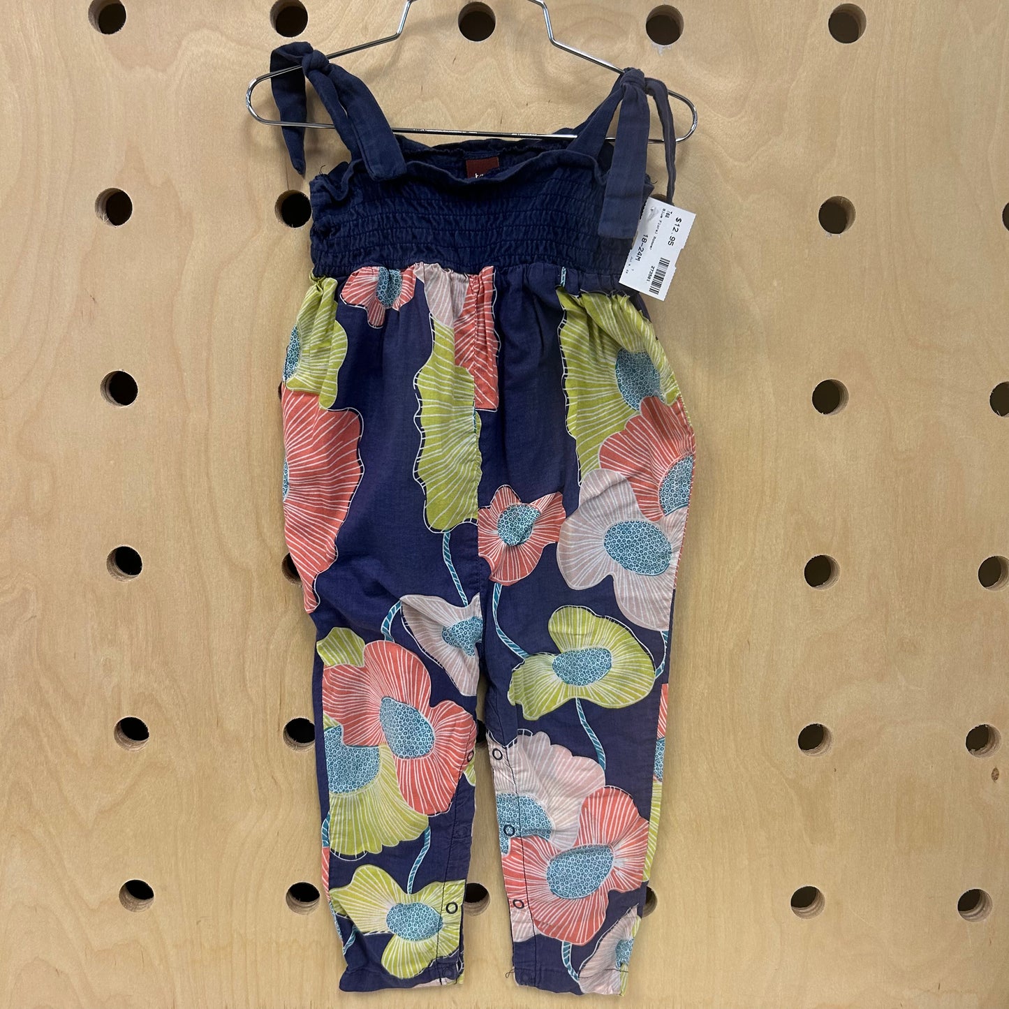 Blue Floral Romper