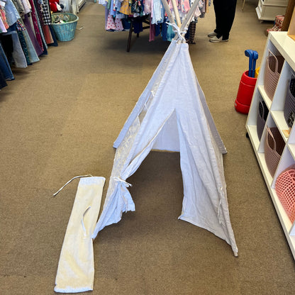 Wood + Canvas Toddler Teepee w/ Carrying Bag