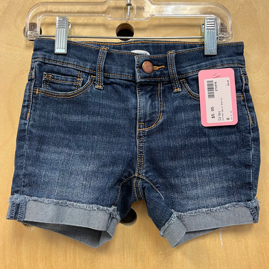 Cuffed Denim Shorts