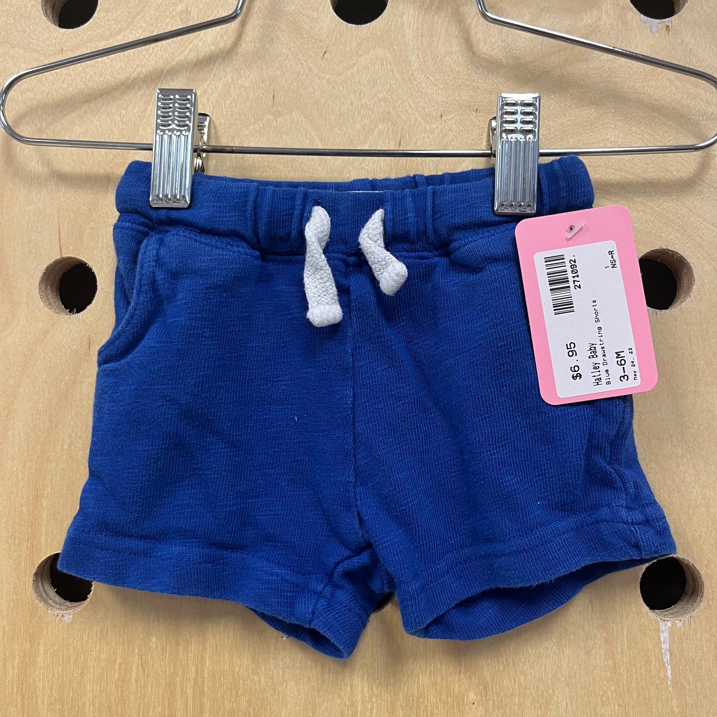 Blue Drawstring Shorts