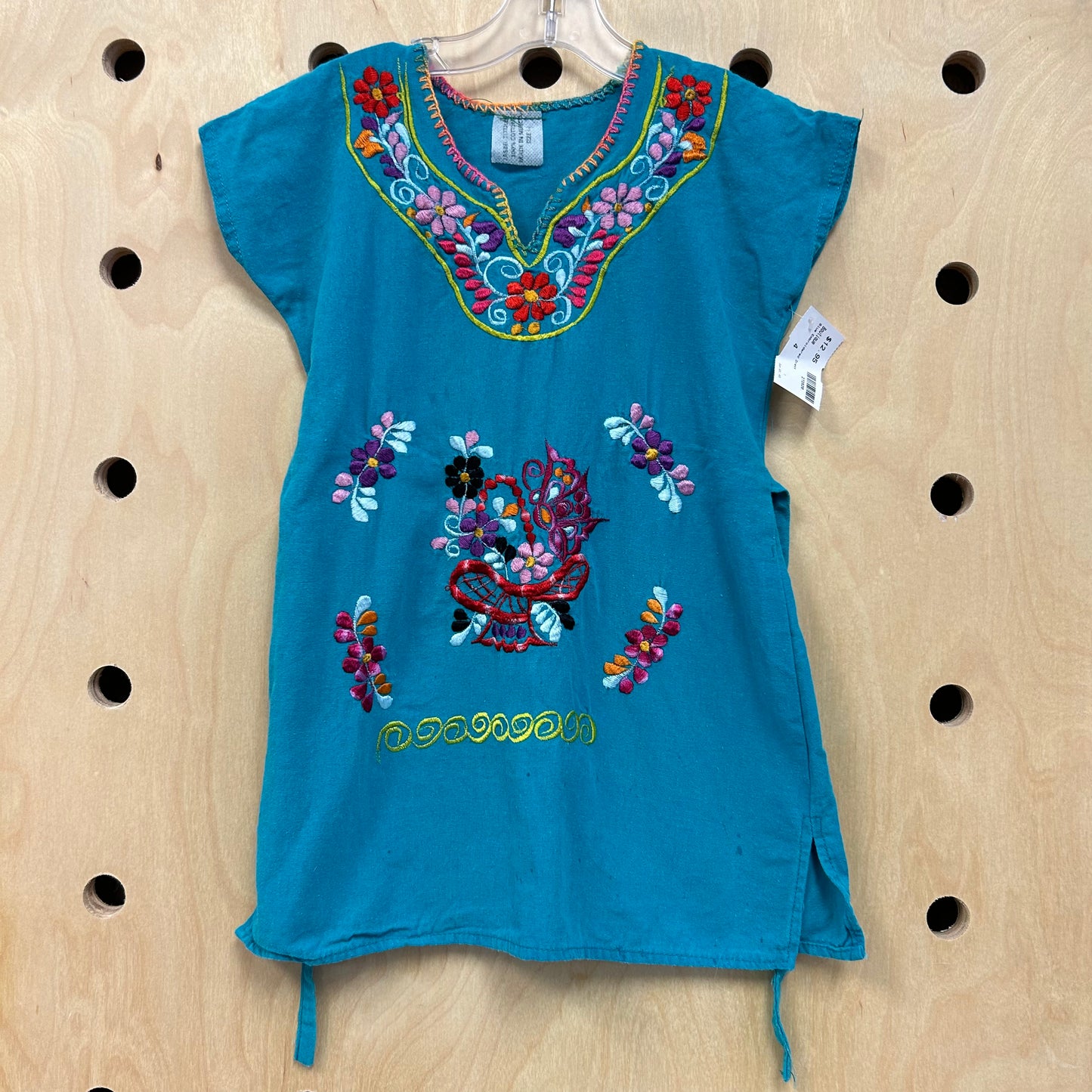 Blue Embroidered Dress