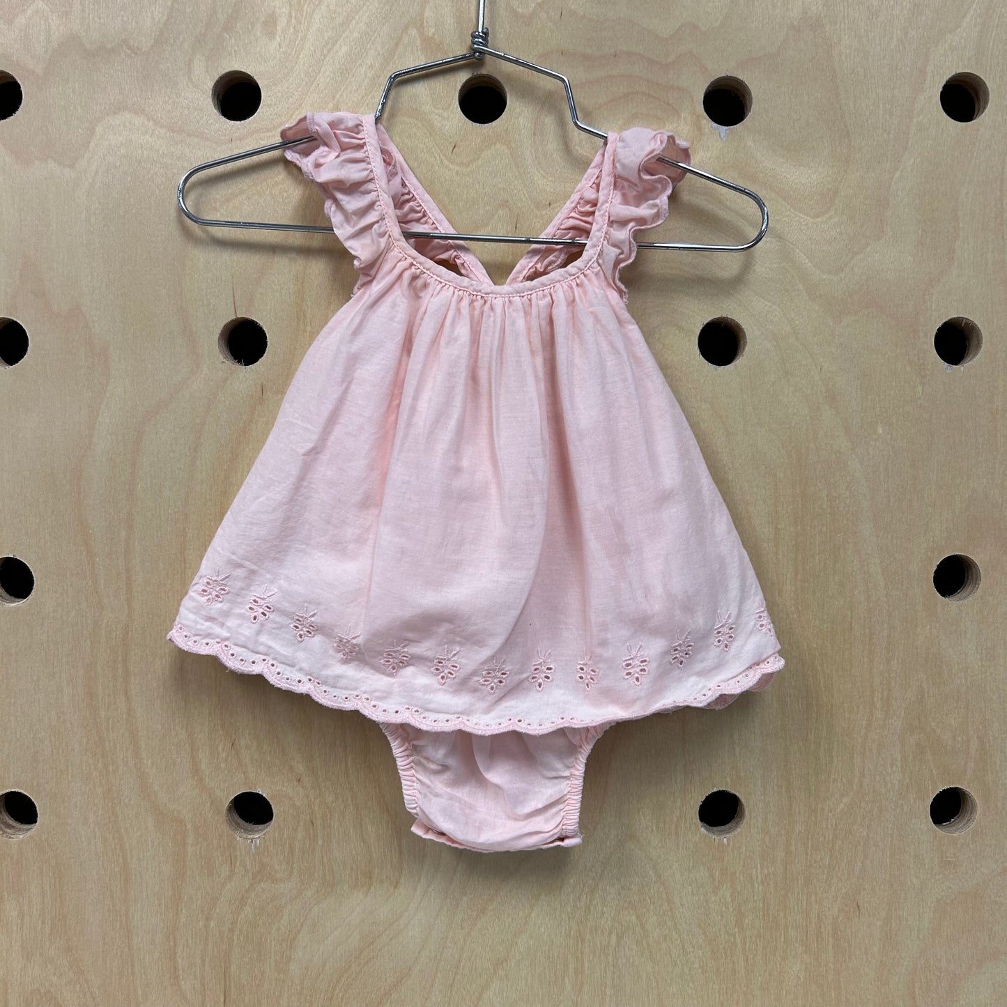 Pink Eyelet Bubble Romper