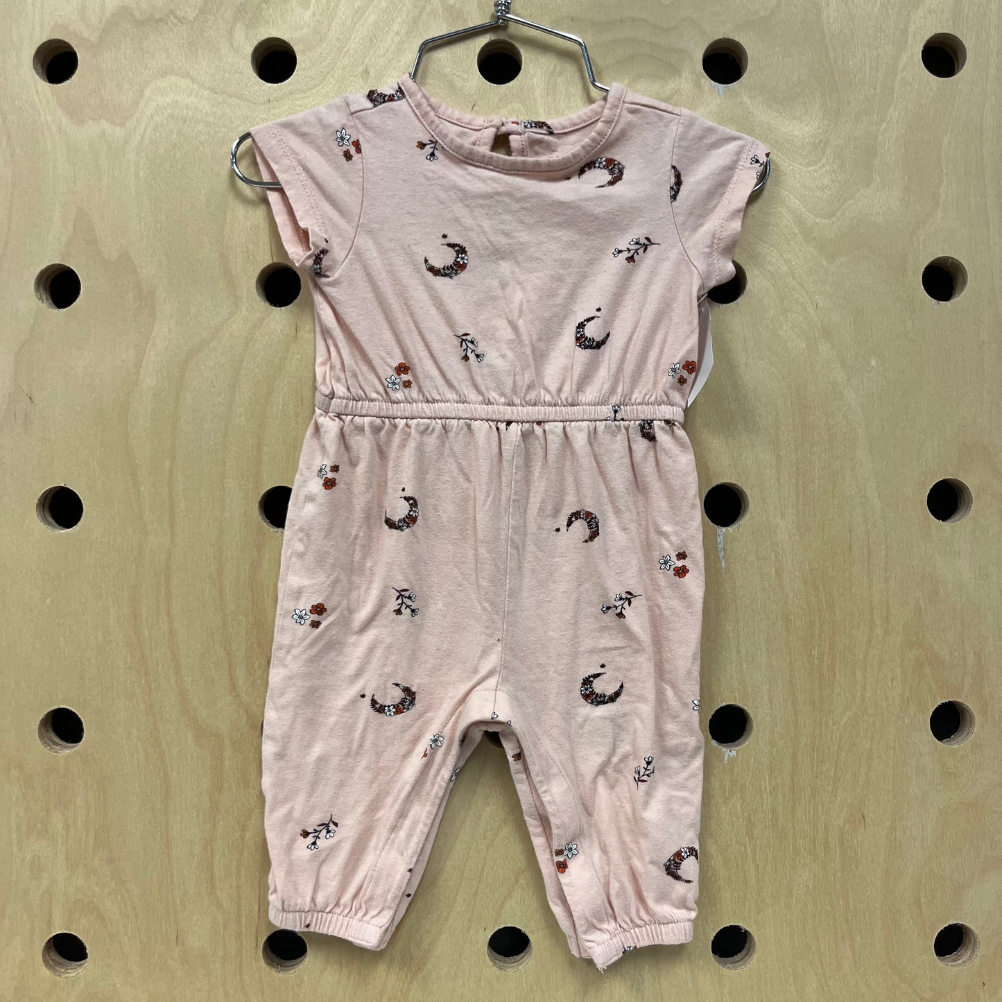 Pink Floral Moon Romper