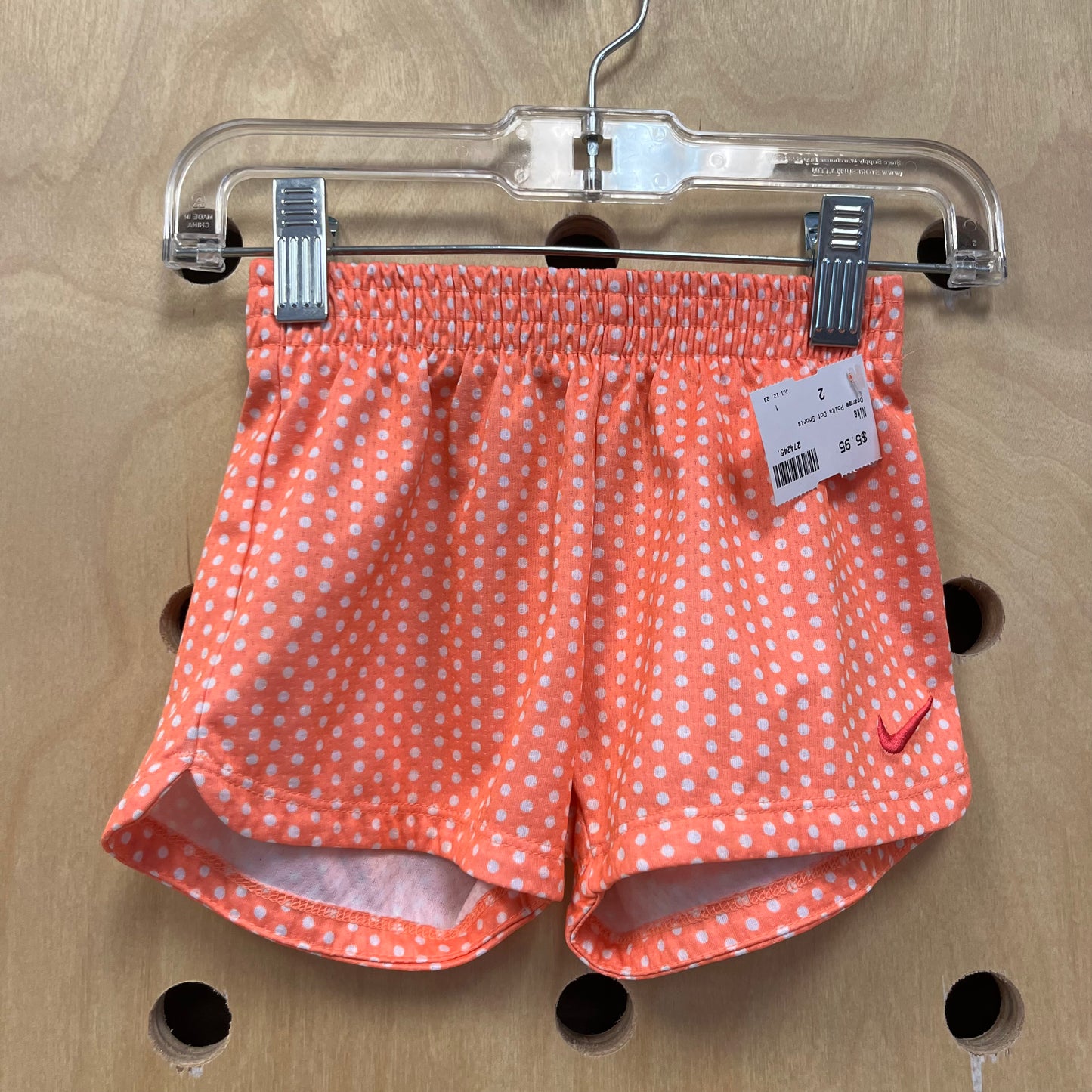 Orange Polka Dot Shorts