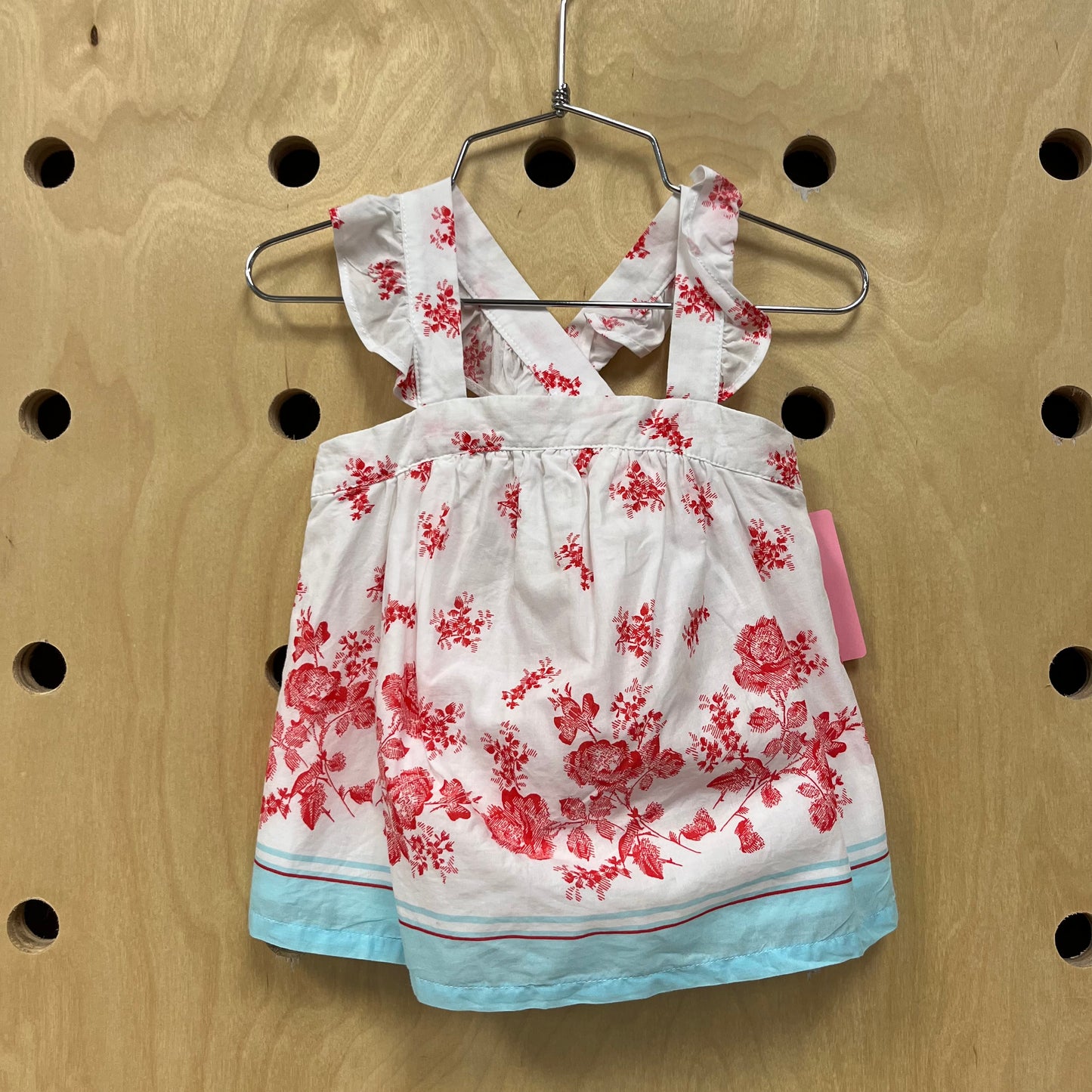 White+Red Floral Tank