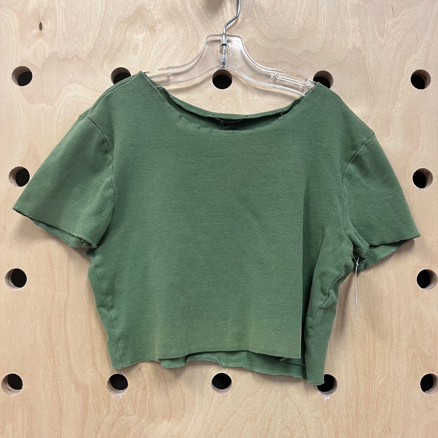 Green Crop Top