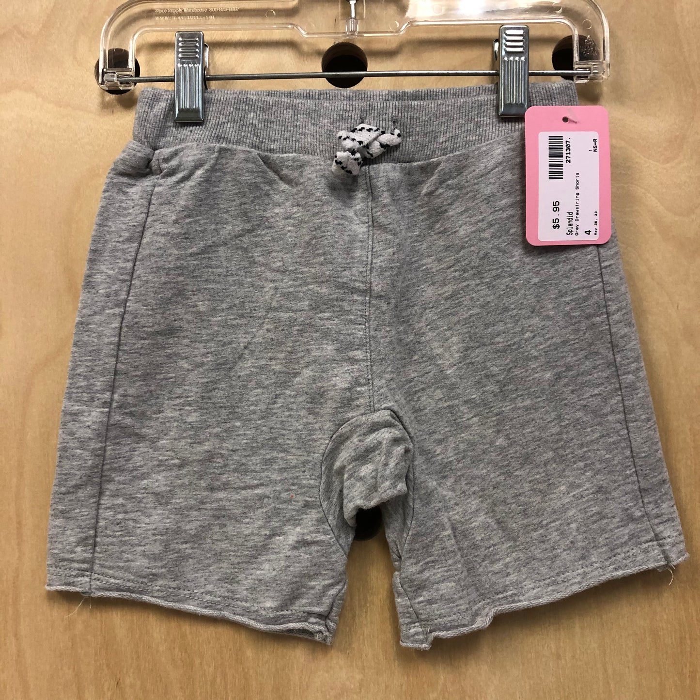 Grey Drawstring Shorts