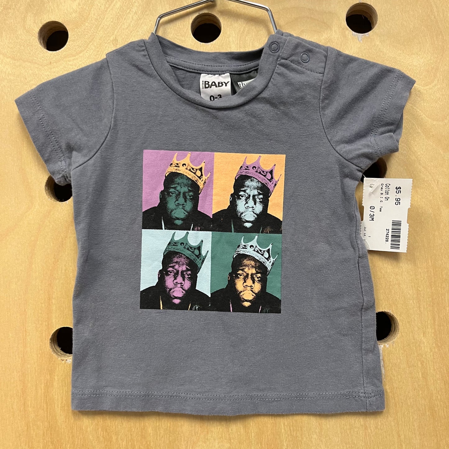 Grey B.I.G. Tee