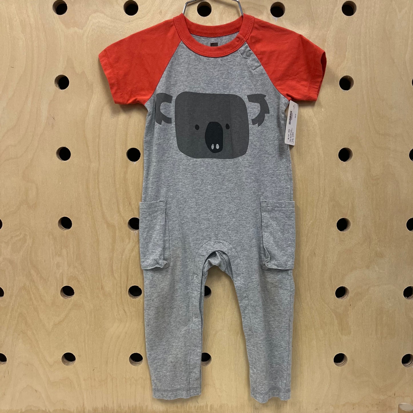 Grey Koala Romper