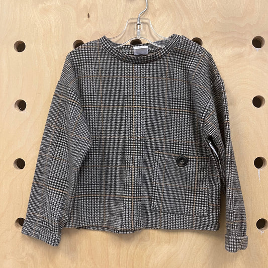 Houndstooth Pocket Sweater