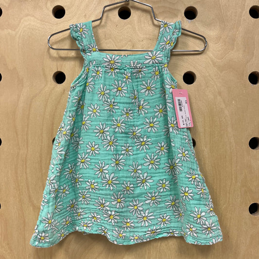 Baby Blue Daisy Gauze Dress