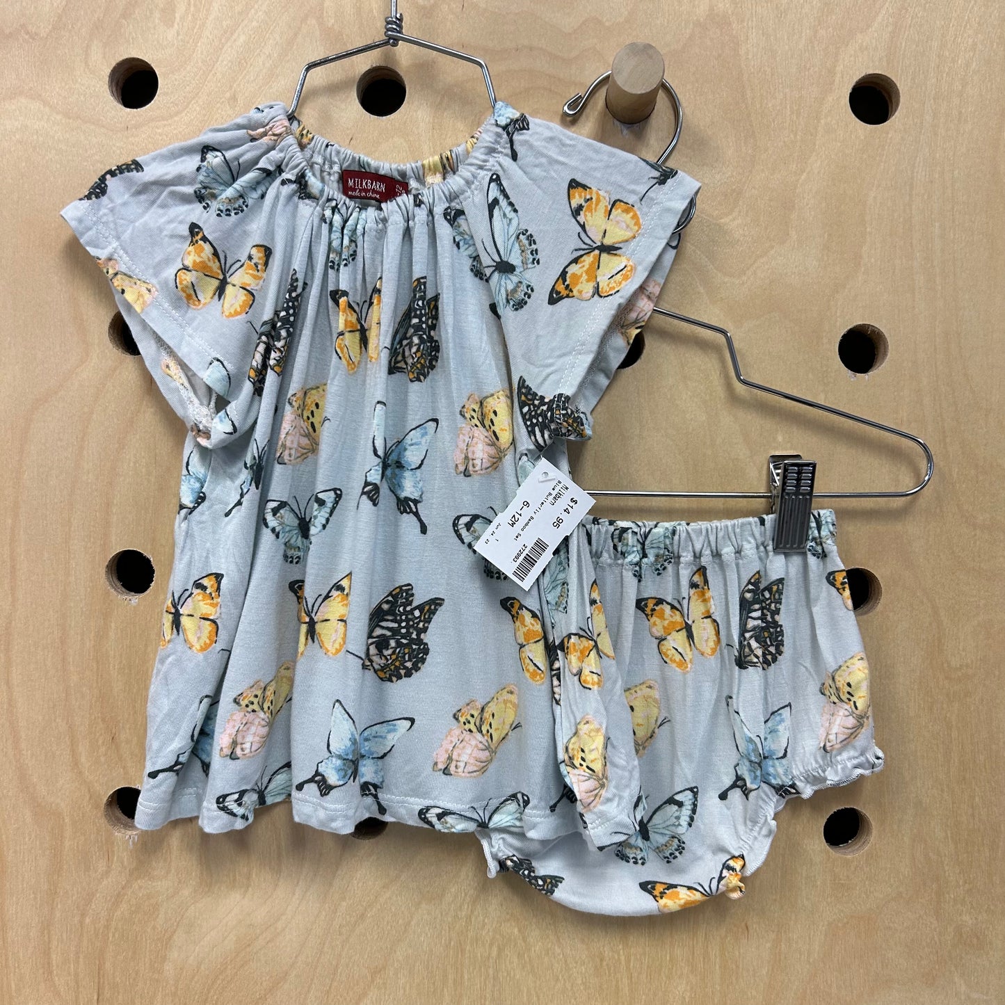 Blue Butterfly Bamboo Set