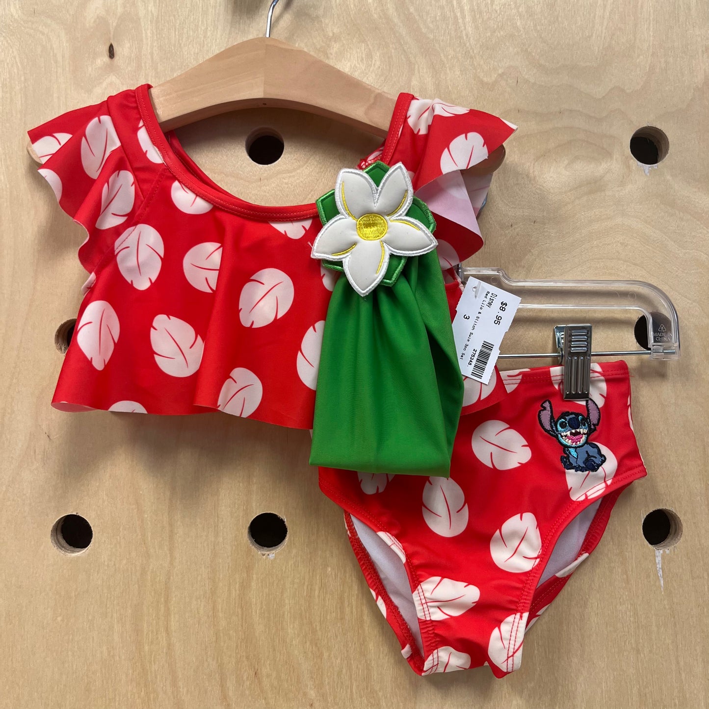 Red Lilo & Stitch Swim 3pc Set