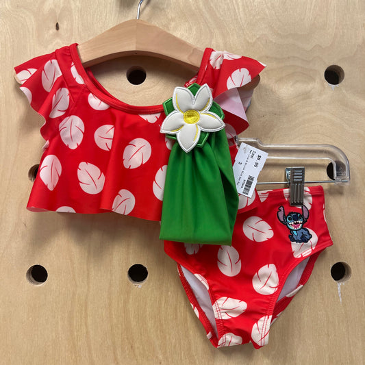 Red Lilo & Stitch Swim 3pc Set