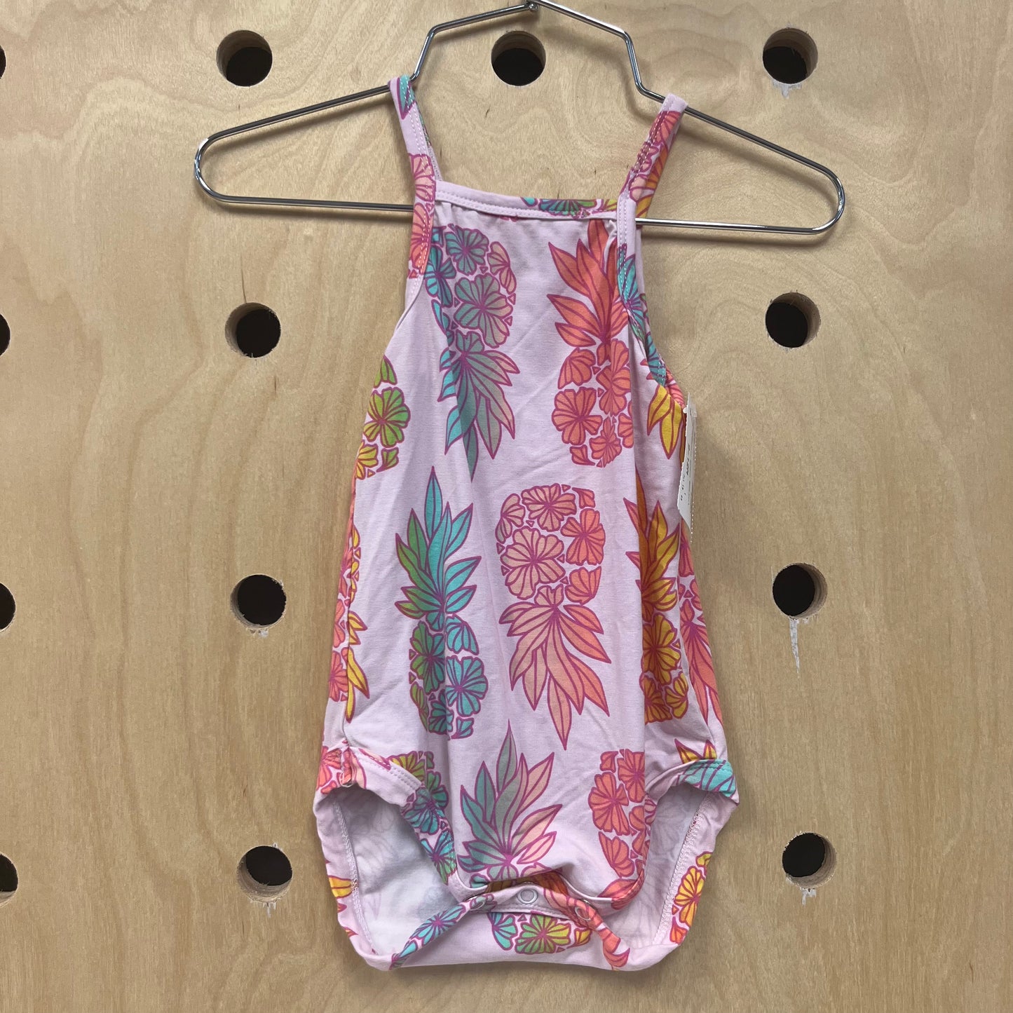 Pink Pineapple Bamboo Bodysuit