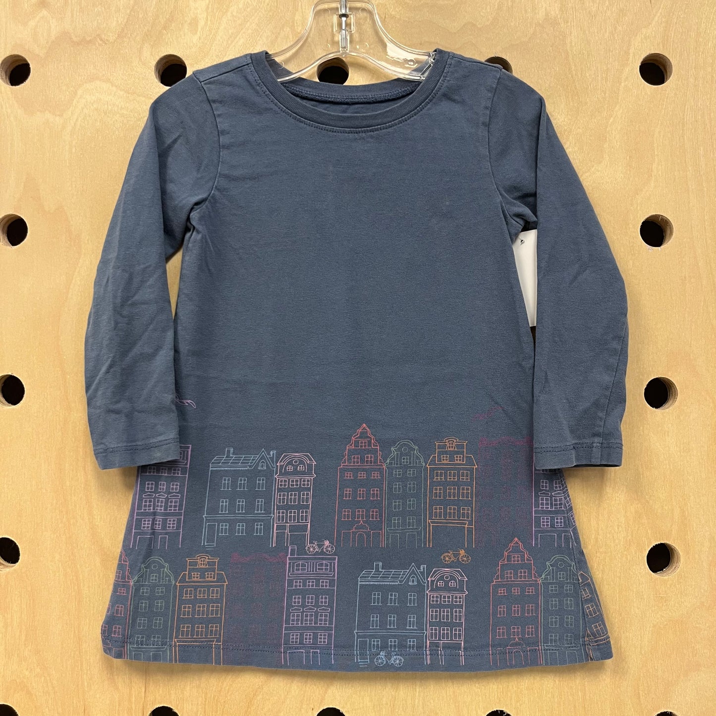 Blue Cityscape Dress