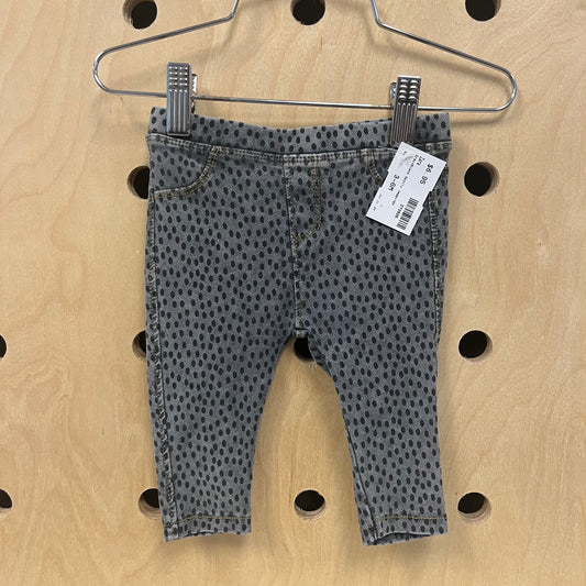 Grey+Black Spotty Jeggings