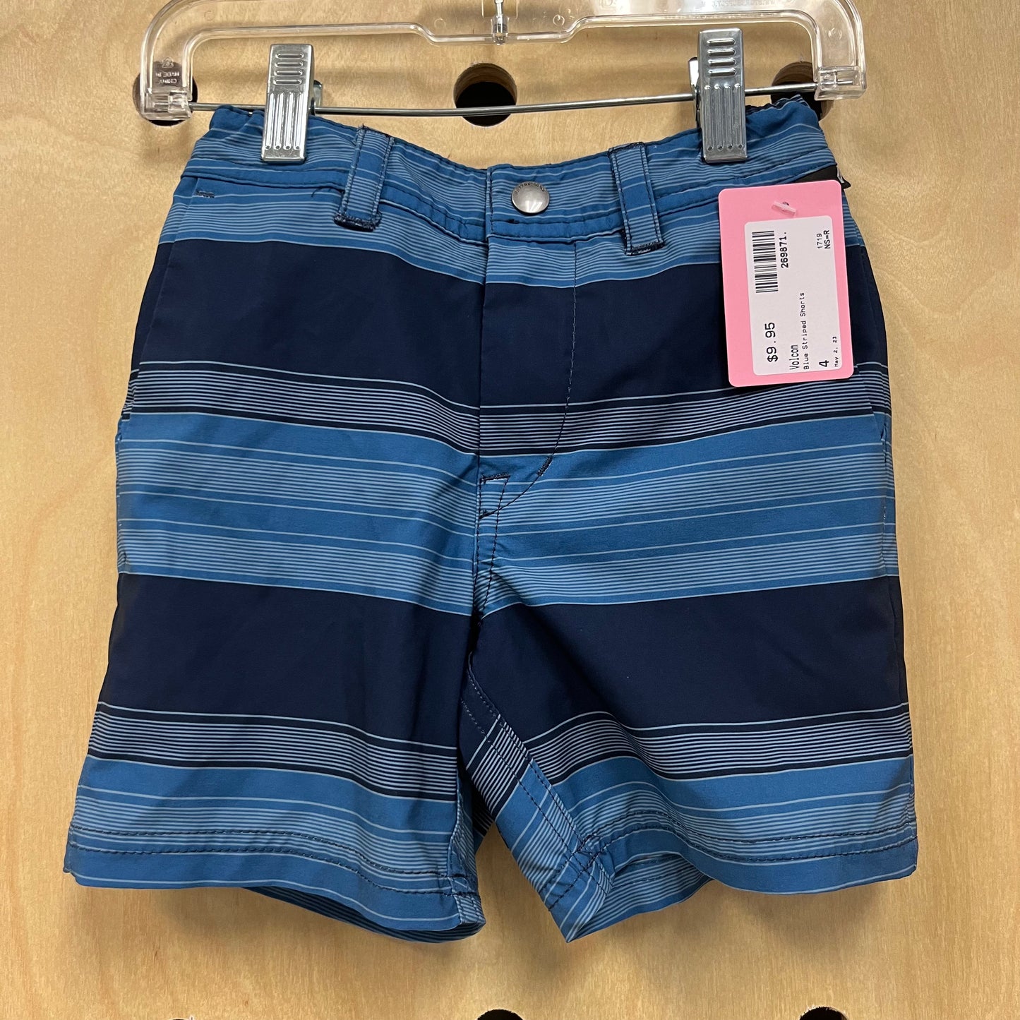 Blue Striped Shorts