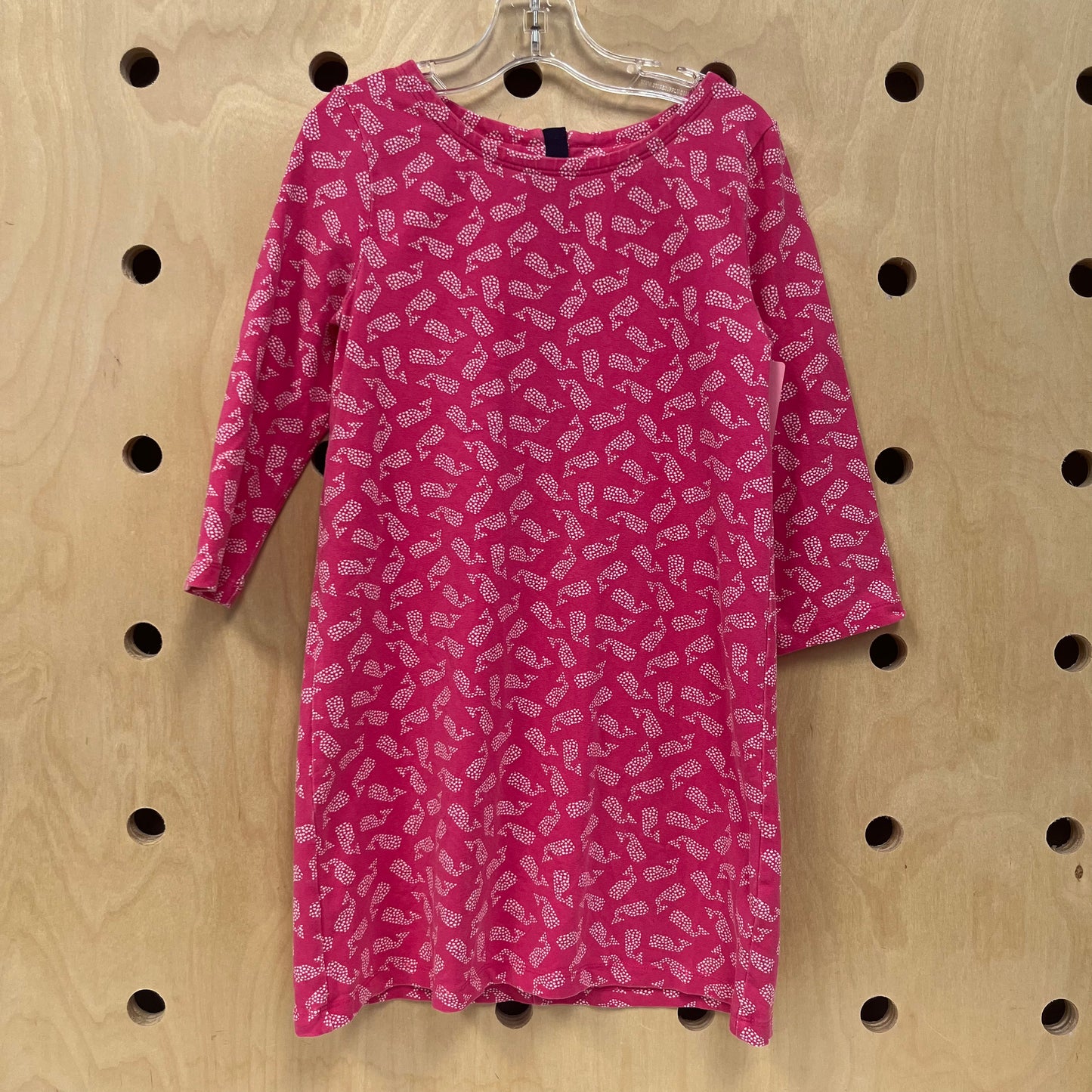 Pink Spotty Whales Dress
