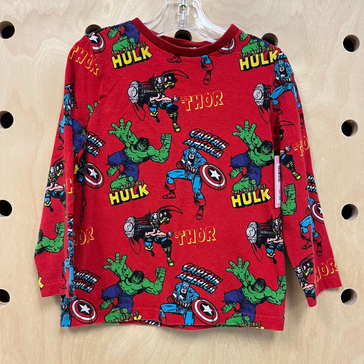 Red Characters LS Tee