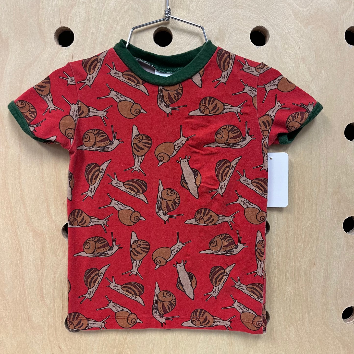 Red Snails Ringer Tee