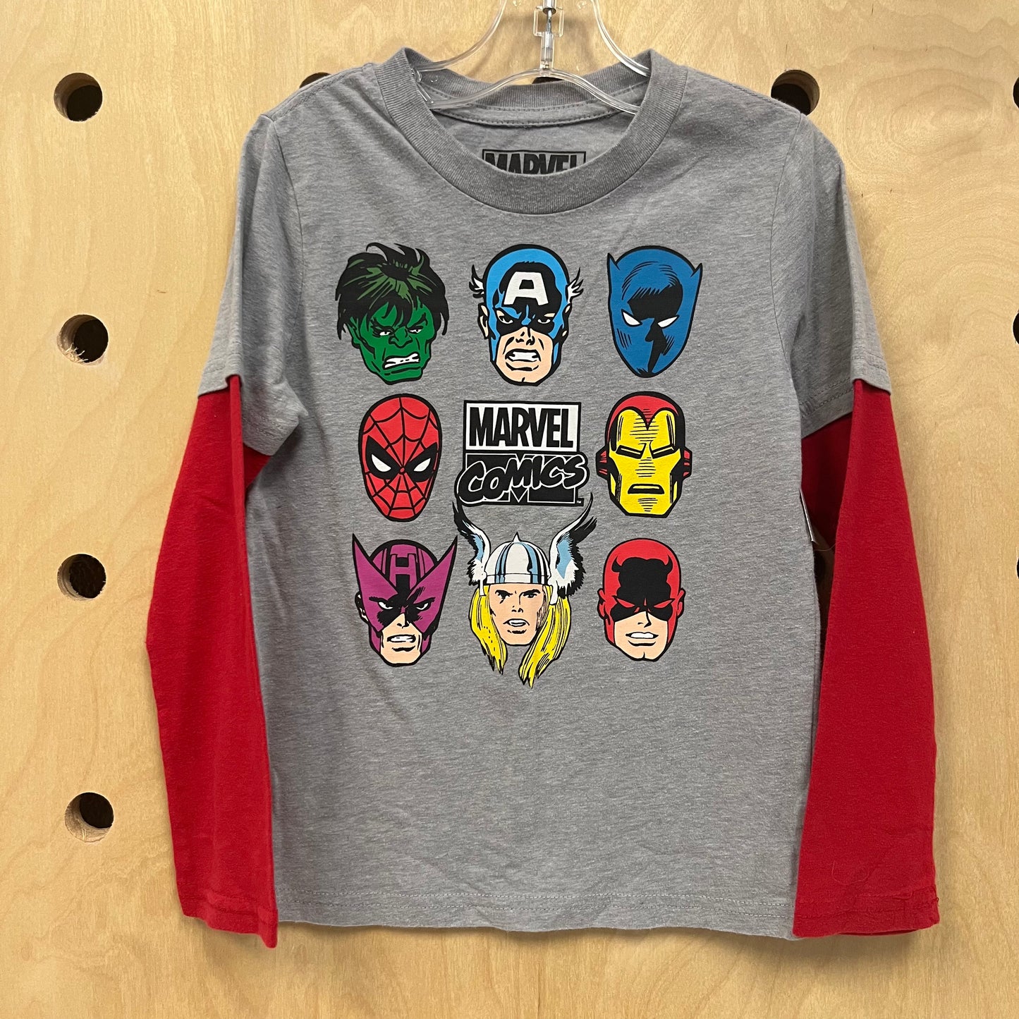 Marvel Red Long Sleeve Tee