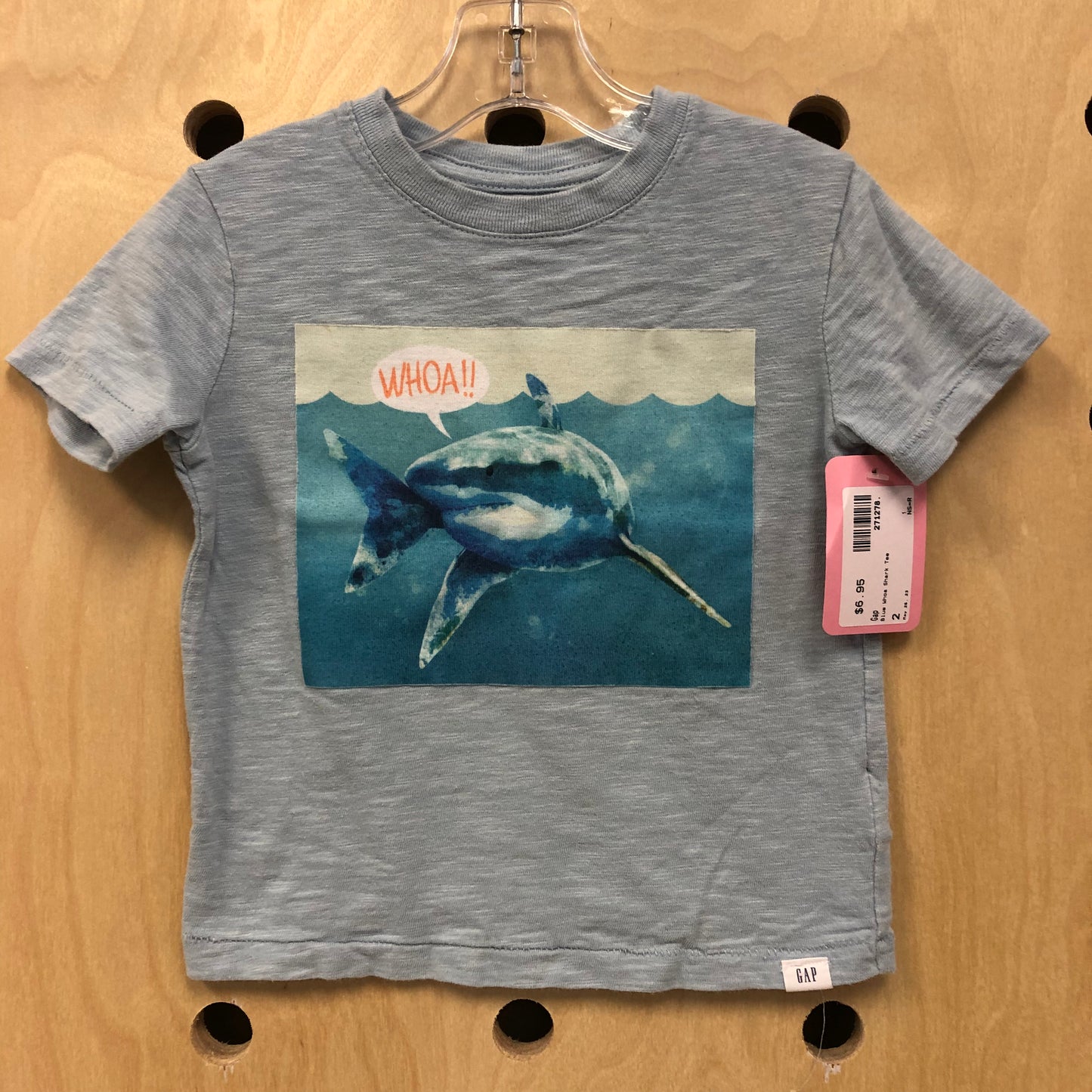 Blue Whoa Shark Tee
