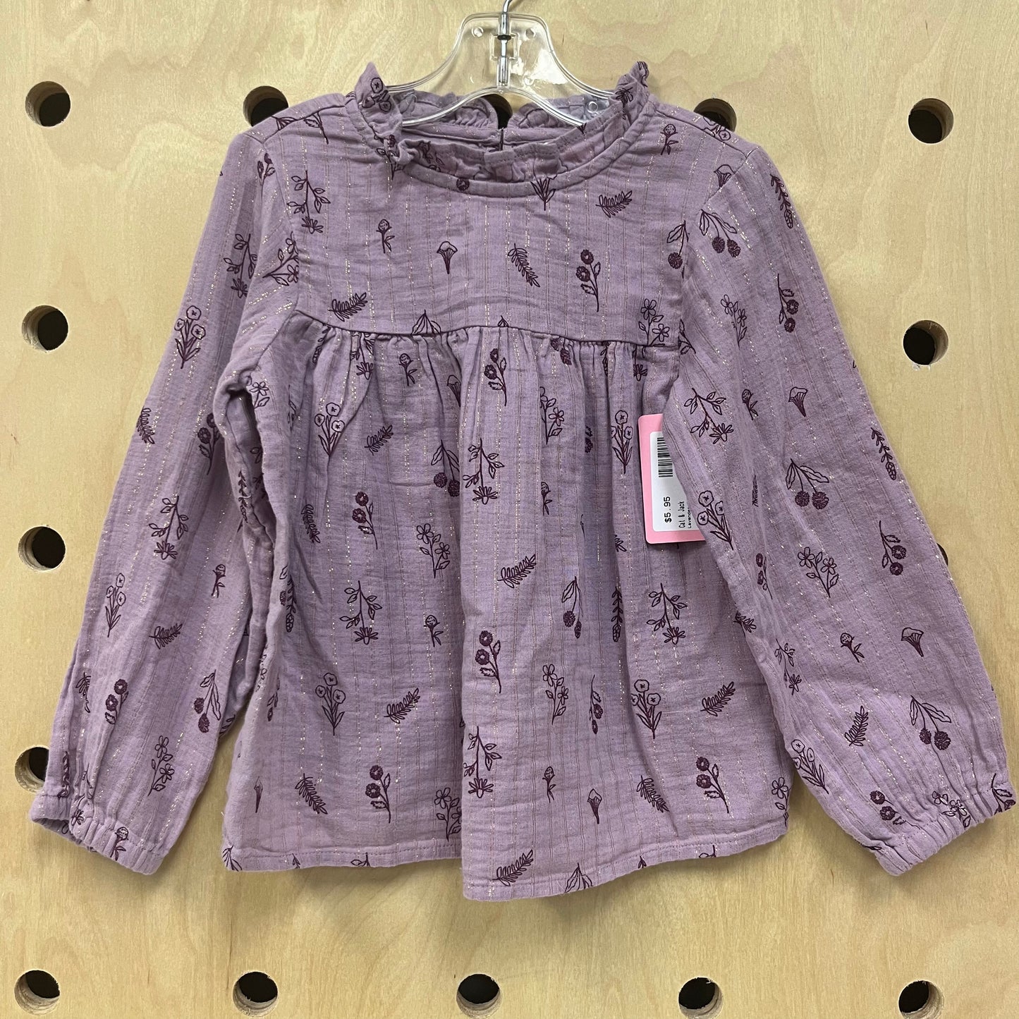 Lavender+Gold Floral Top