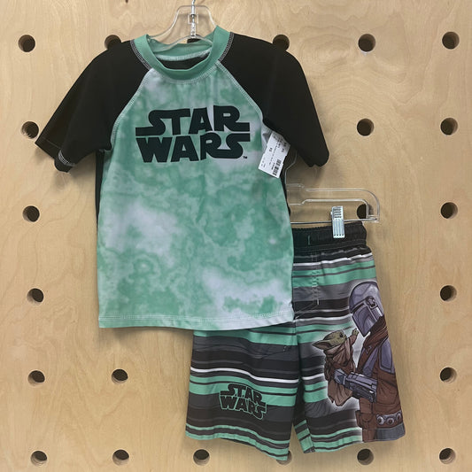 Grogu & Mandalorian Swim Set