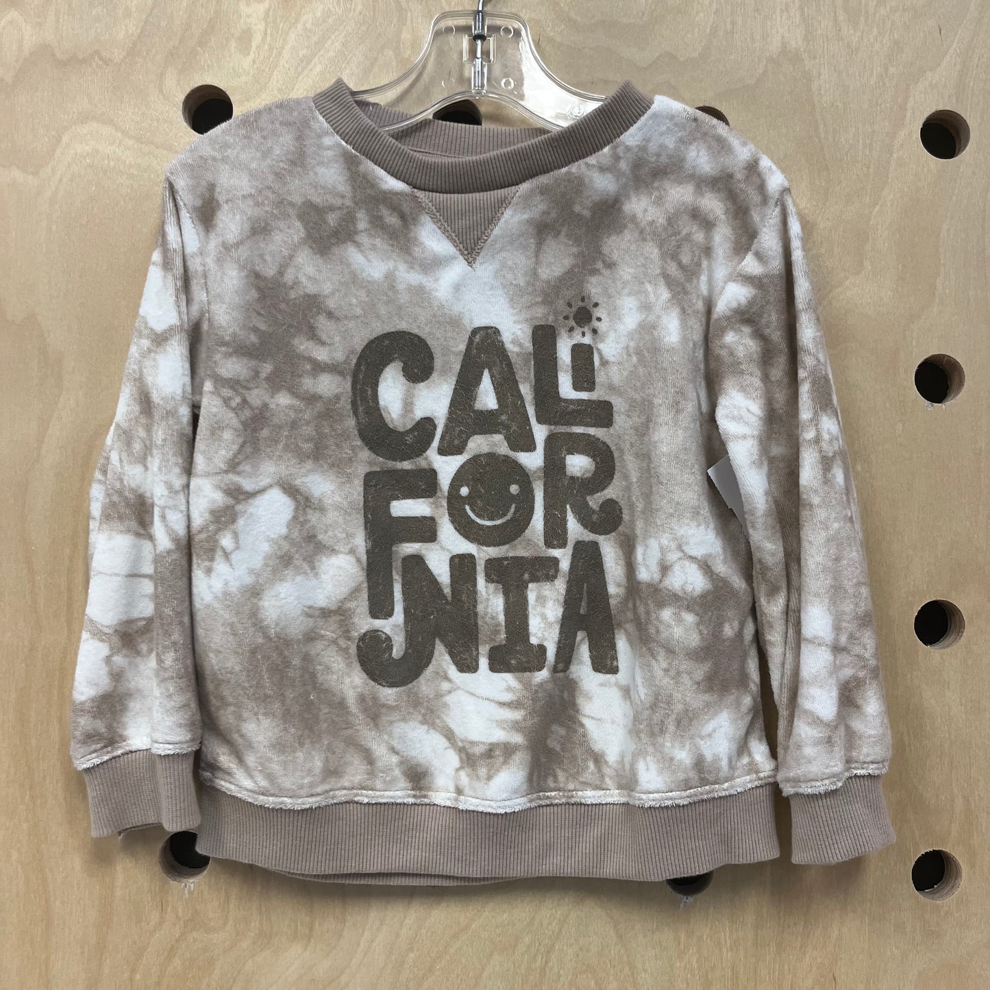 Beige Tie Dye California Sweatshirt