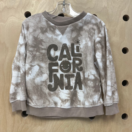 Beige Tie Dye California Sweatshirt