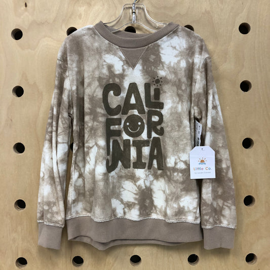 Beige Tie Dye California Sweatshirt NEW!