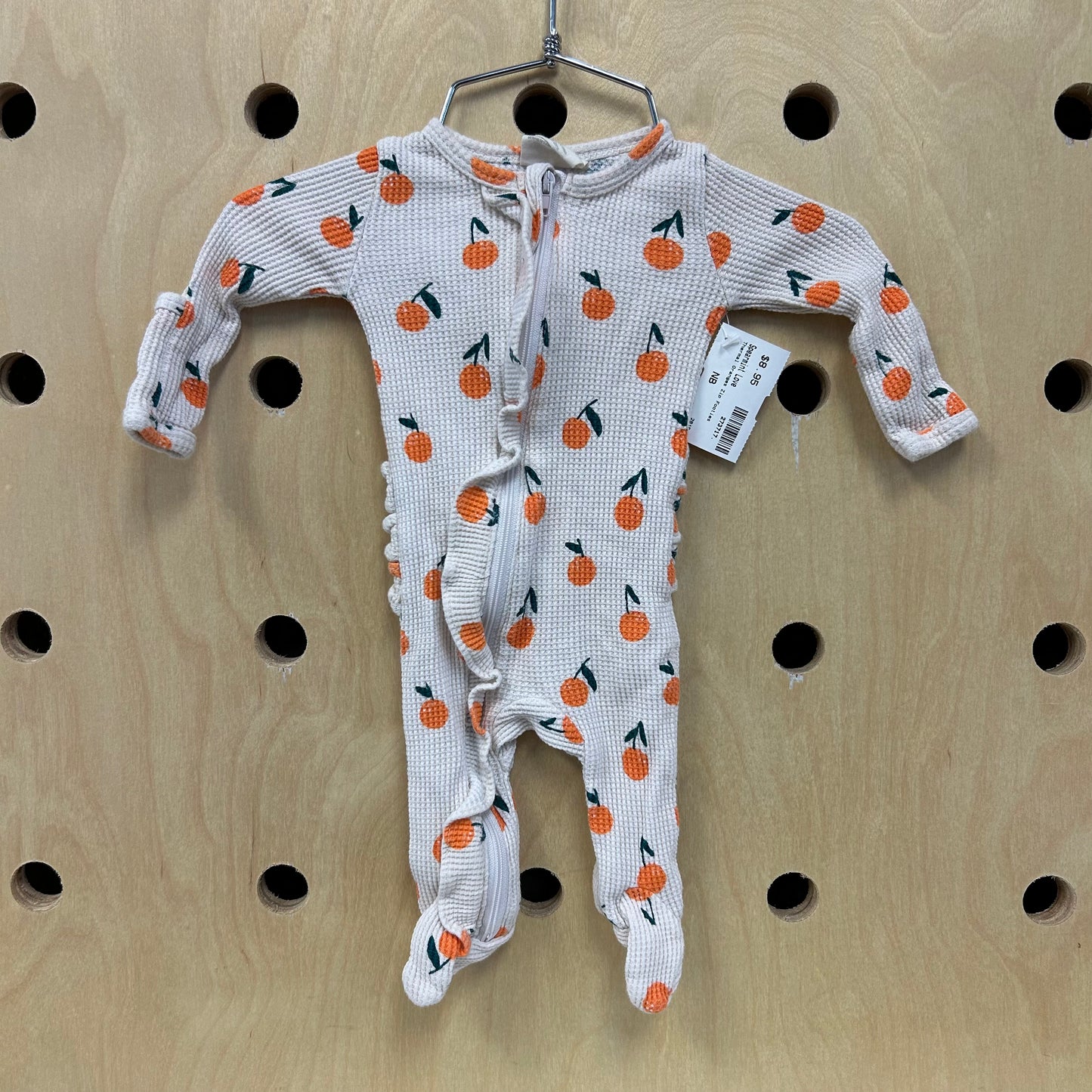 Thermal Oranges Zip Footies