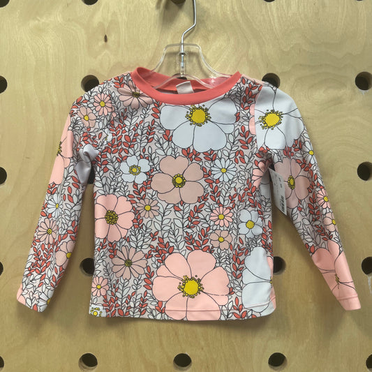 Floral Pink Swim Shirt