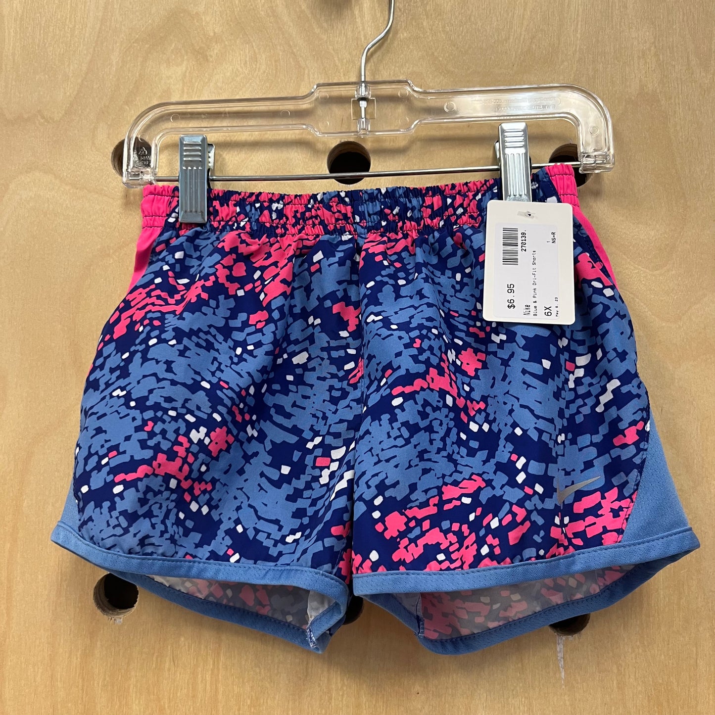 Blue & Pink Dri-Fit Shorts