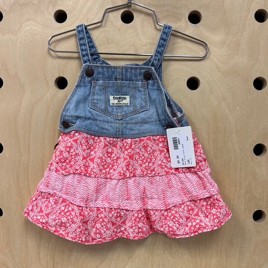 Denim & Pink Floral Jumper