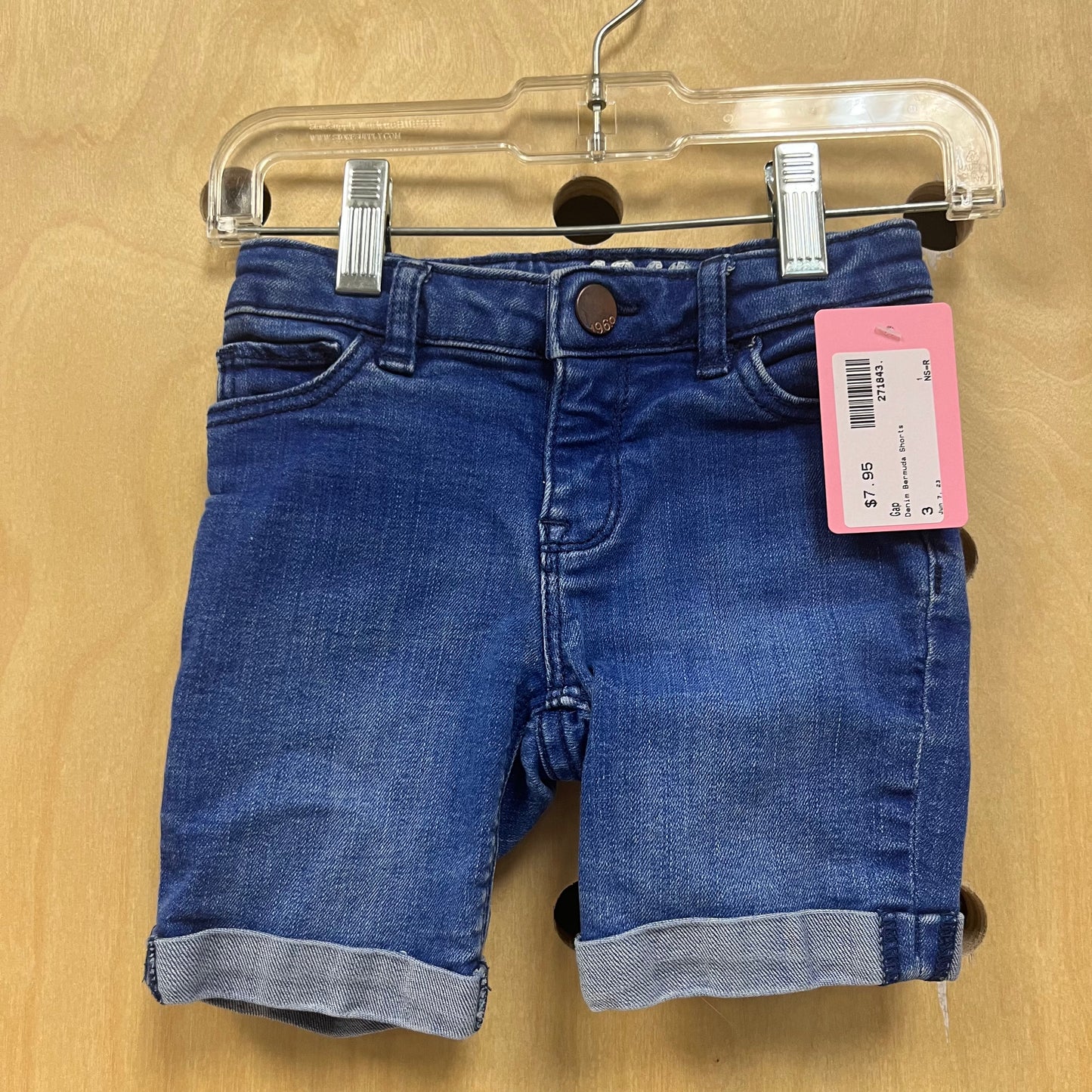 Denim Bermuda Shorts