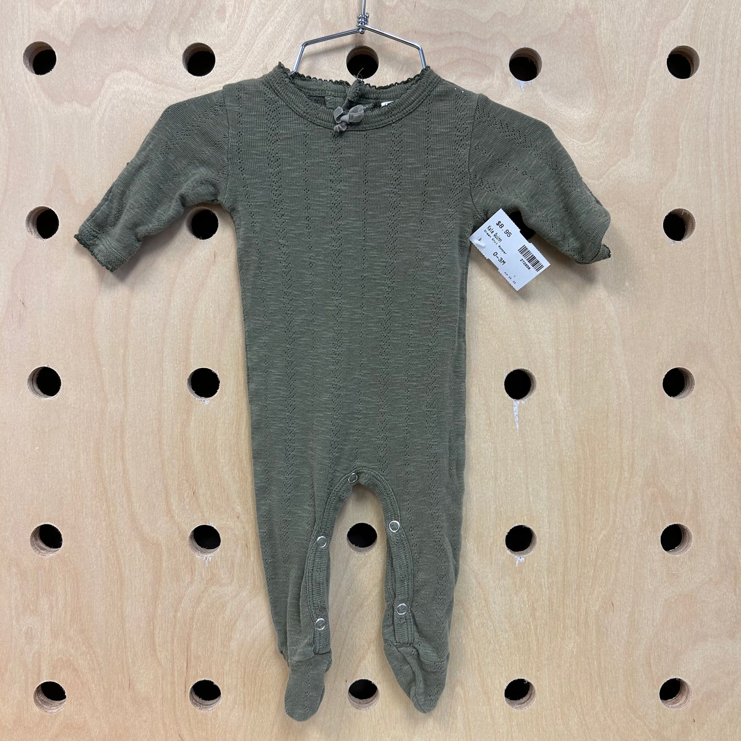 Green Knit Romper