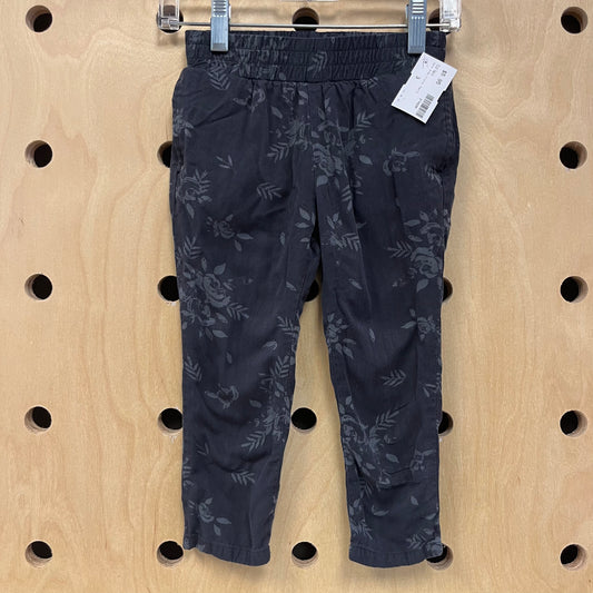 Dark Grey Floral Pants
