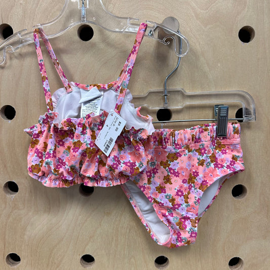 Pink Floral 2pc. Swimsuit