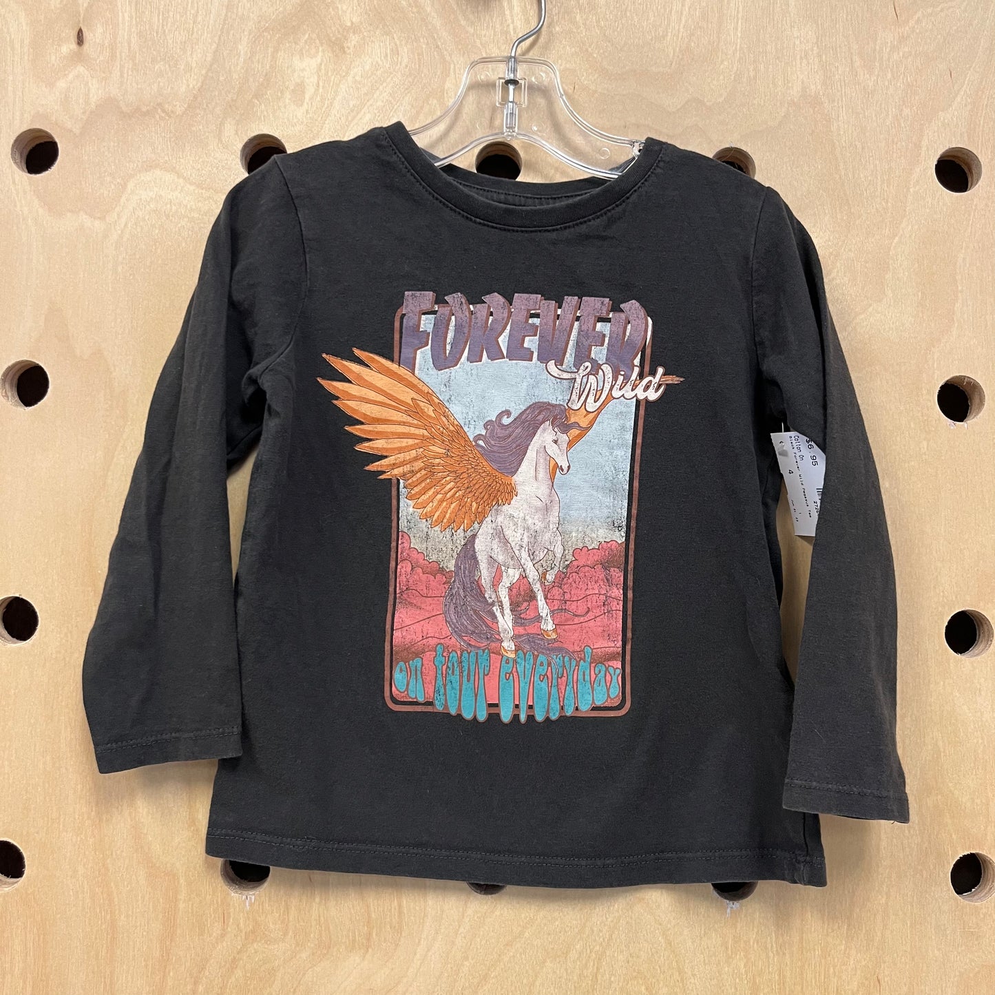Black Forever Wild Pegasus Tee