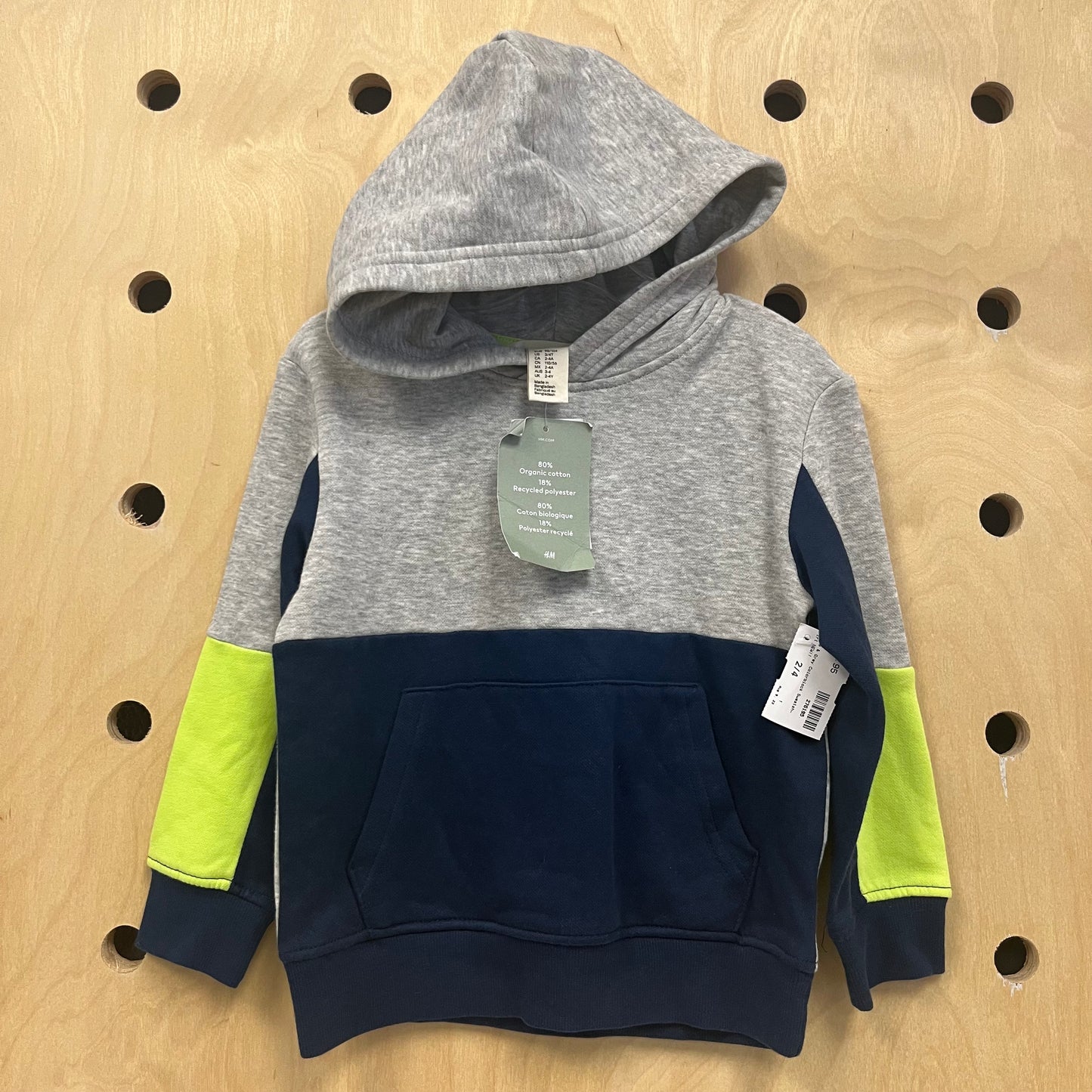 Blue & Grey Colorblock Sweatshirt NEW!!