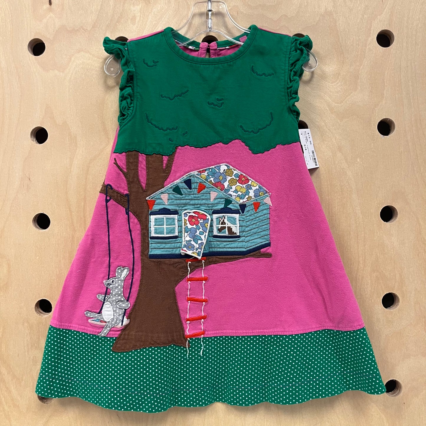 Pink & Green Treehouse Dress