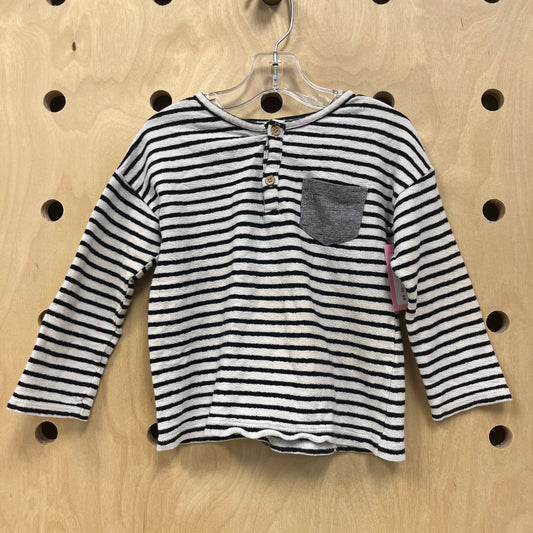 B+W Striped LS Shirt